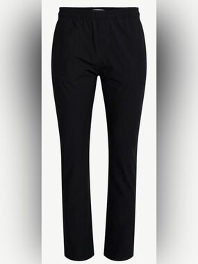 Free Assembly Men's Straight Fit Tapered Leg Pull On Commuter Pants